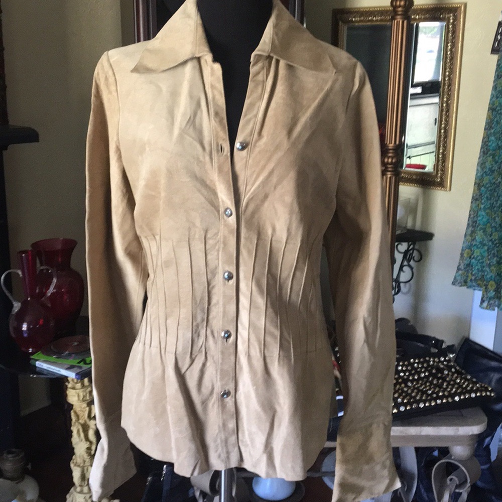 Women’s leather blouse